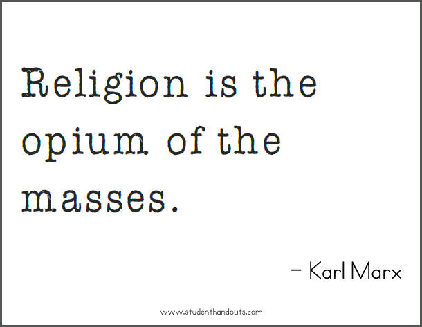 karl marx quotes on religion