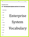 Enterprise System Vocabulary Worksheet