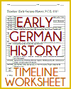 Early German History Timeline Worksheet, 9 C.E. to 1517 Early German History Timeline Worksheet, 9 C.E. to 1517