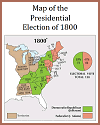 Map of the Presidential Election of 1800 Map of the Presidential Election of 1800