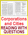 Corporations and Cities Reading with Questions Corporations and Cities Reading with Questions