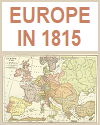 Map of Europe in 1815 Map of Europe in 1815