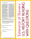 Extension of Slavery Reading with Questions Extension of Slavery Reading with Questions