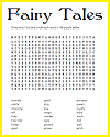 Fairy Tales Word Search Puzzle Fairy Tales Word Search Puzzle