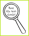Read the text closely! Classroom Sign Read the text closely! Classroom Sign