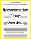 Reconstruction Writing Exercises Reconstruction Writing Exercises