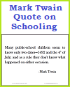 Mark Twain Quote on Schooling PDF Mark Twain Quote on Schooling PDF