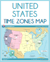 United States Time Zones Printable Map United States Time Zones Printable Map