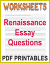 Renaissance Writing Exercises Handouts Renaissance Writing Exercises Handouts
