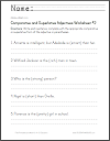 Comparative and Superlative Adjectives Worksheet #2 Comparative and Superlative Adjectives Worksheet #2