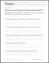 Comparative and Superlative Adjectives Worksheet #4 Comparative and Superlative Adjectives Worksheet #4