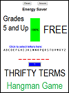 Thrifty Terms Hangman Game for Grades 5 and Up Thrifty Terms Hangman Game for Grades 5 and Up