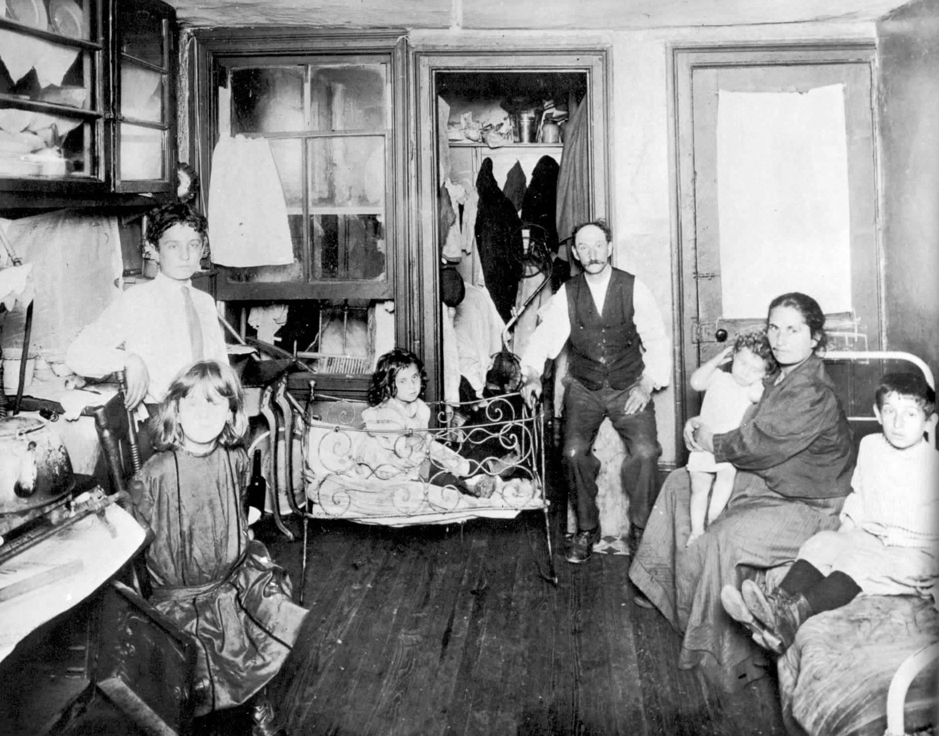 New York City Tenement Slum, 1890