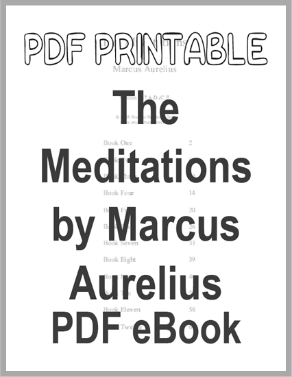 Meditations by Marcus Aurelius - Free printable PDF eBook.