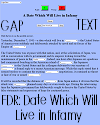FDR Speech: "A Date Which Will Live in Infamy" Gap Text Quiz FDR Speech: "A Date Which Will Live in Infamy" Gap Text Quiz