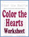 Color the Hearts Worksheet