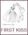 Valentine's Day First Kiss Coloring Page Love's First Kiss - Free Printable Coloring Sheet for Kids