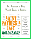 St. Patrick's Day Word Search Puzzle for Primary Grades