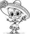 Day of the Dead Digital Clip Art