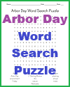 Arbor Day Word Search Puzzle Arbor Day Word Search Puzzle