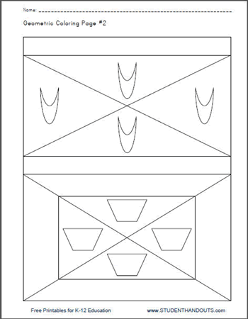Geometric Coloring Page #2