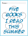 Five Books I Read This Summer Bubble Map Worksheet Five Books I Read This Summer Bubble Map Worksheet