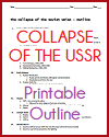 Collapse of the USSR PDF Printable Outline