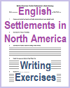English Settlements in North America Writing Exercises English Settlements in North America Writing Exercises