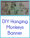 DIY Hanging Monkeys Classroom/Name Banner DIY Hanging Monkeys Classroom/Name Banner