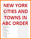 New York Towns in ABC Order New York Towns in ABC Order