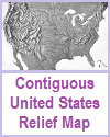 Contiguous United States Relief Map Contiguous United States Relief Map