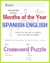 Spanish-English Months of the Year Crossword Puzzle Spanish-English Months of the Year Crossword Puzzle