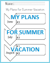 My Plans for Summer Vacation Outline PDF My Plans for Summer Vacation Outline