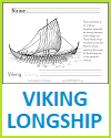 Viking Longship Coloring Page Viking Longship Coloring Page