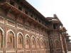 The Jahangiri Mahal, which is the most prominent building at the historic Agra Fort in India. Jahangiri