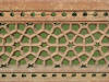 Intricate, complex railing carvings located on the grounds of Humayun's Tomb in India. Carvings at Humayun's Tomb in India