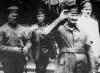 Leon Trotsky (front, with arm raised) on the Polish (Eastern) front in the Russian Civil War (1919), where the Reds (Communists) battled the Whites (monarchists aided by foreign powers such as the United States). Trotsky During the Russian Civil War (1919)