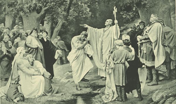 Charlemagne at Witikind's Baptism