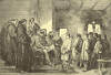 England's King Alfred the Great Visiting a Monastery School