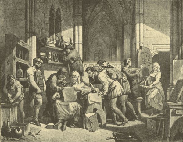 First Sheet from Englishman William Caxton's Printing Press