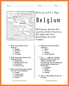 Belgium Map Worksheet Belgium Map Worksheet