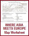 Where Asia Meets Europe Map Worksheet Where Asia Meets Europe Map Worksheet