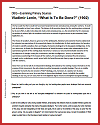 DBQ on V.I. Lenin's What Is to Be Done (1902)