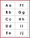 Alphabet Printable Flashcards