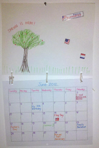 Birthday Year Calendar Project - Free PDFs and complete instructions.