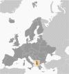 Albania Global Position Map