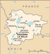 Andorra Political Map Andorra Political Map