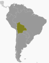 Bolivia Global Position Map