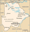 Botswana Political Map