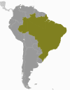Brazil Global Position Map